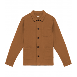 Latte Linen Cotton Worker Jacket