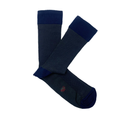 Blue and Green Herringbone Socks
