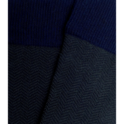 Blue and Green Herringbone Socks
