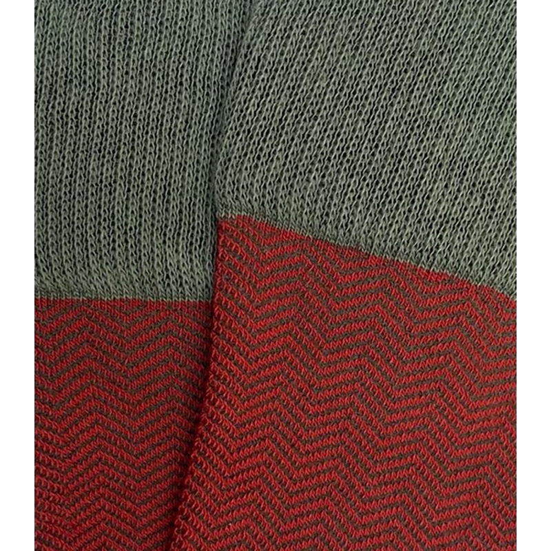 Kettle and Green Herringbone Knee High Socks