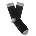 Black and Gray Ribbed Socks