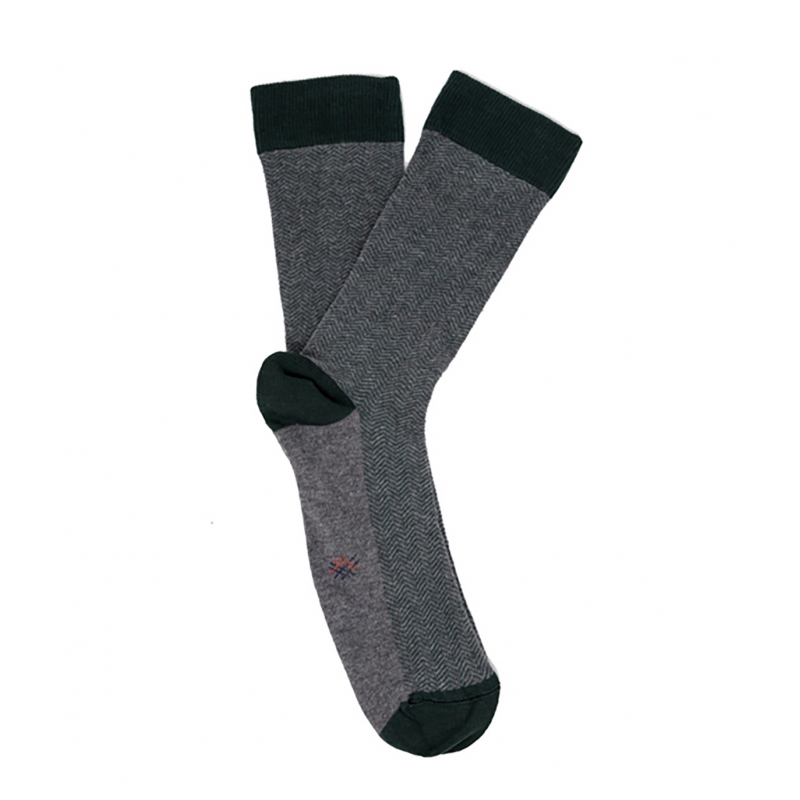 Calcetines Espiga Gris y Verde - HOOK