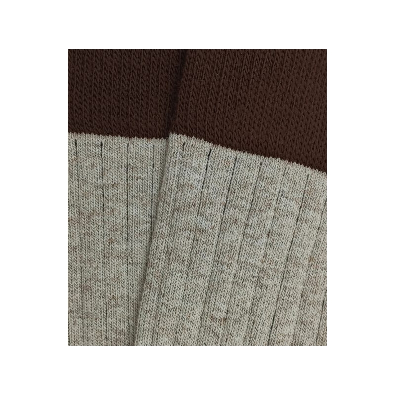 Beige And Brown Wool Socks - HOOK - Detail