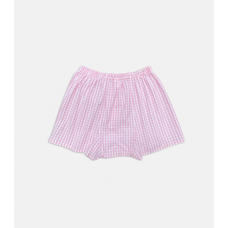 Pink Checkered Boxer Shorts
