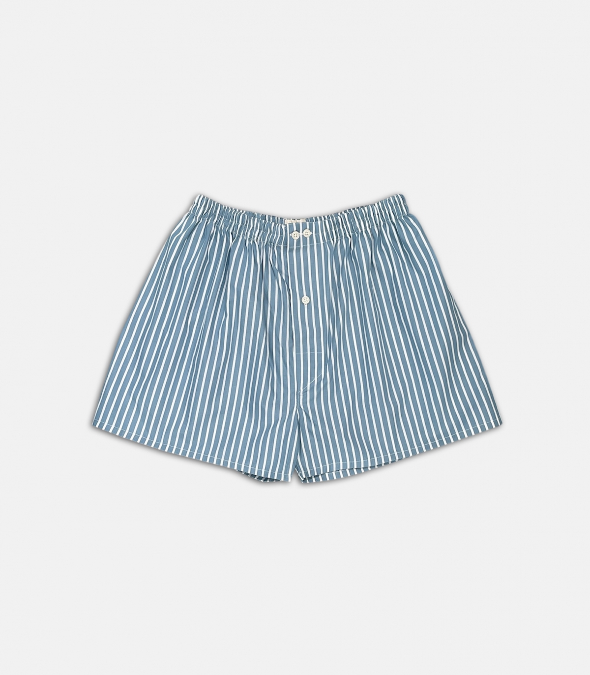 Green and White Striped Boxer Shorts