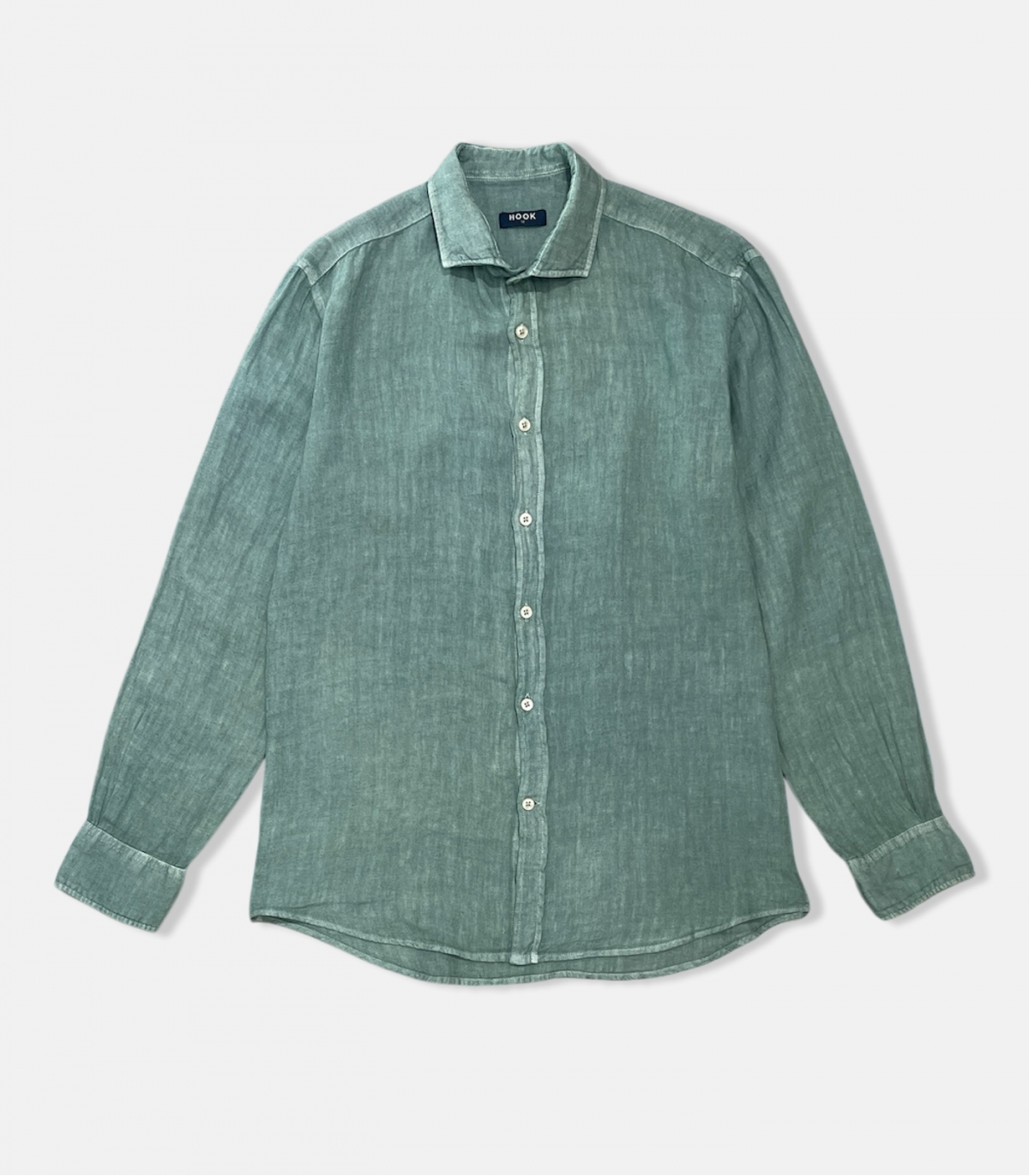 Camisa Lino Verde Agua HOOK