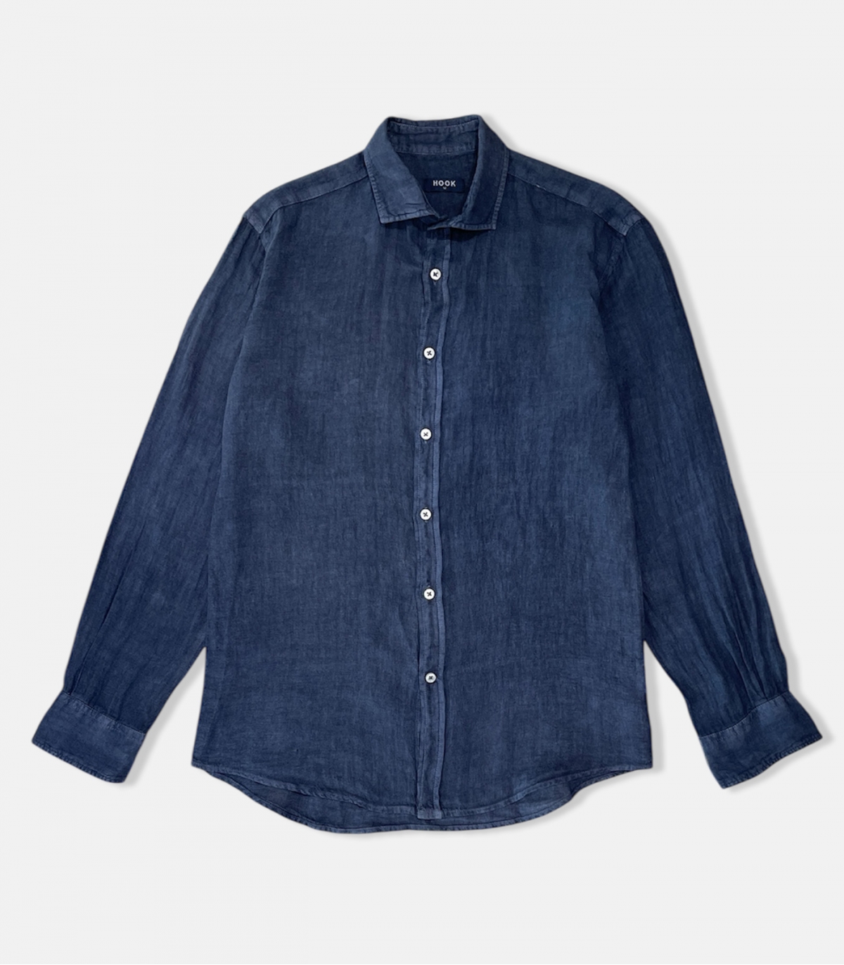 Camisa Lino Azul Marino HOOK