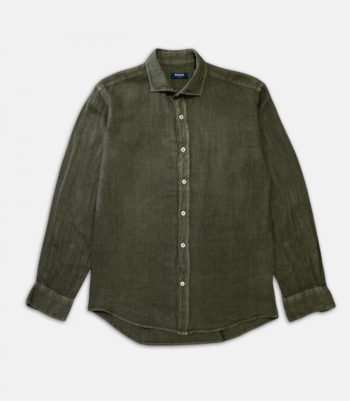 Camisa Lino Verde HOOK
