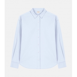 Camisa Azul Popelín Algodón Orgánico HOOK