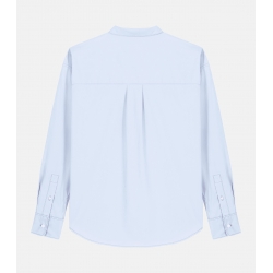 Espalda Camisa Azul Popelín Algodón Orgánico HOOK