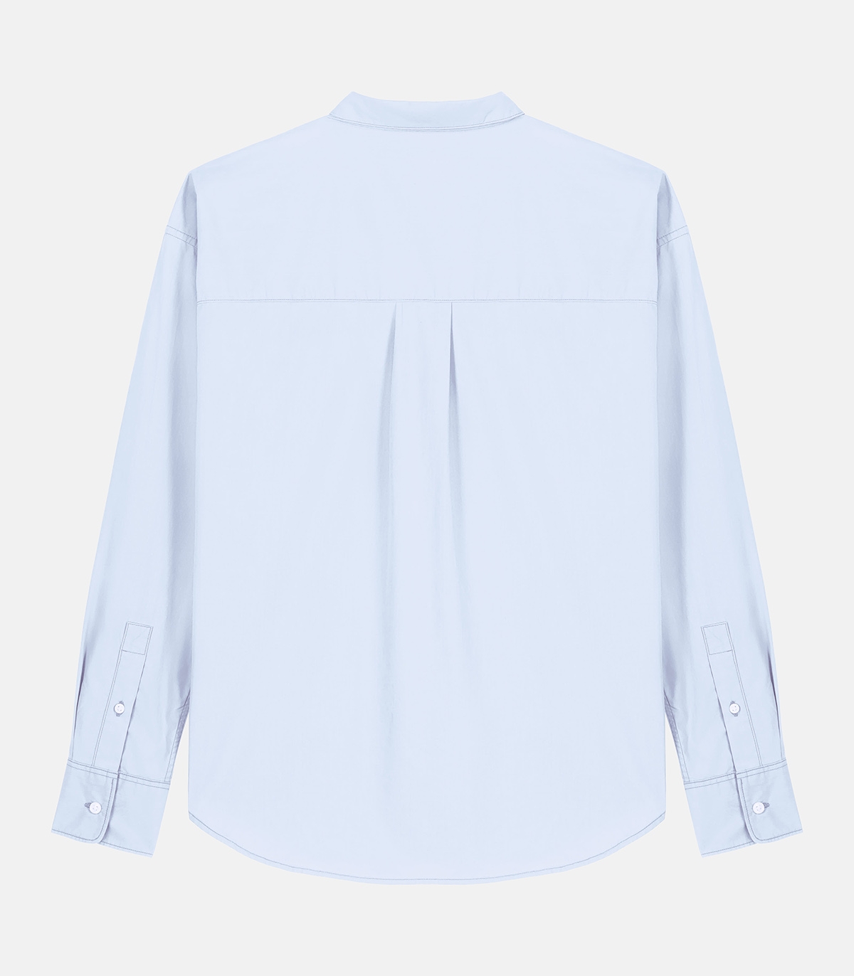 Espalda Camisa Azul Popelín Algodón Orgánico HOOK