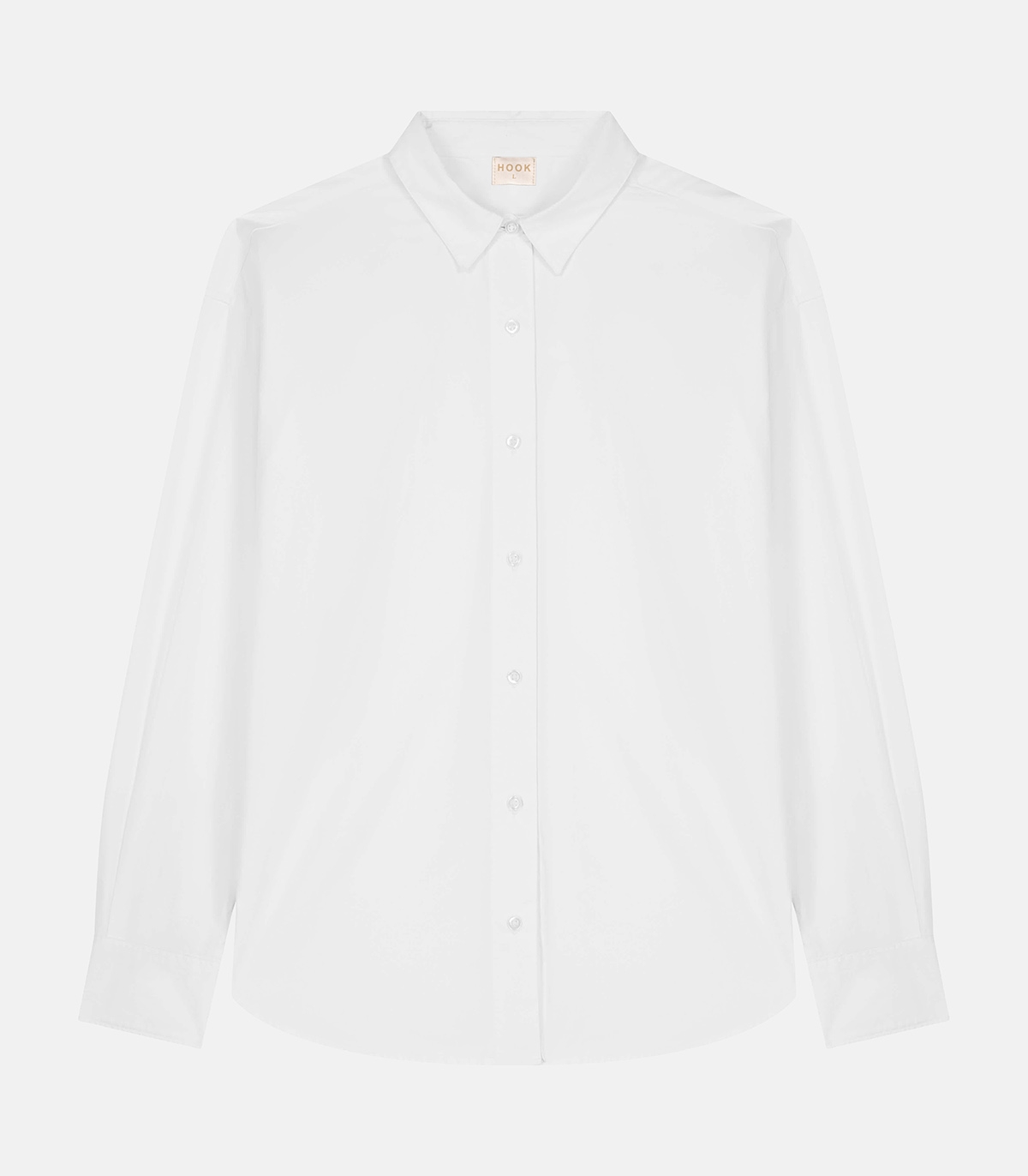 HOOK White Poplin Organic Cotton Shirt