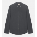 Camisa Oxford Lavado Antracita Algodón Orgánico