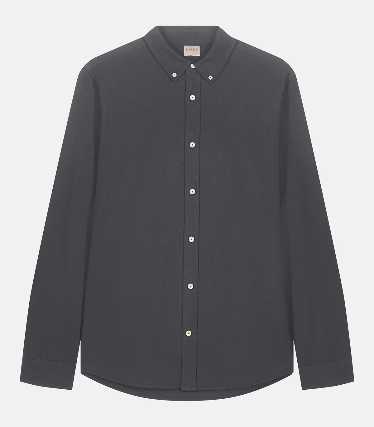 HOOK Anthracite Oxford Shirt Organic Cotton