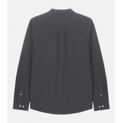 Camisa Oxford Lavado Antracita Algodón Orgánico