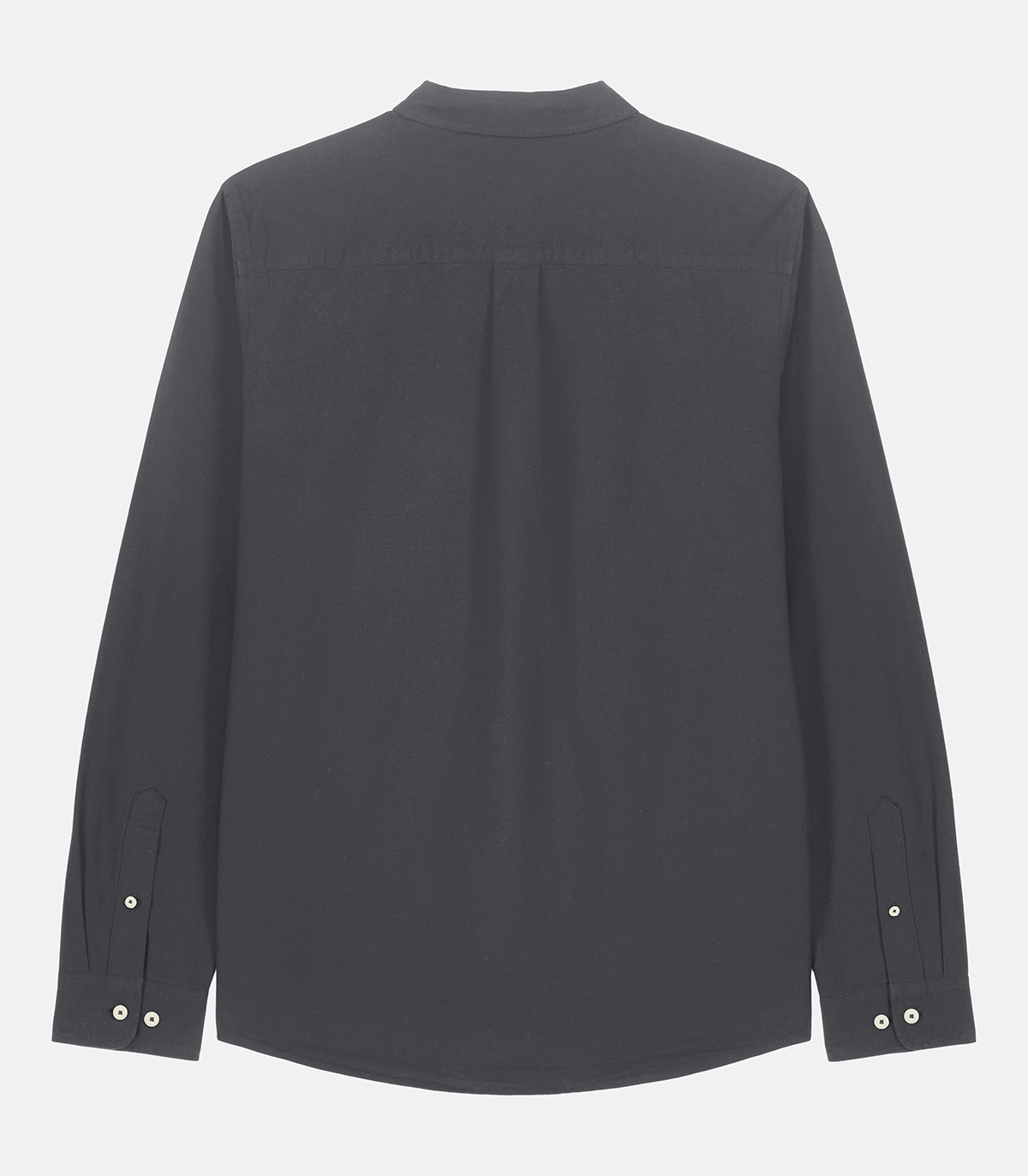 Camisa Oxford Lavado Antracita Algodón Orgánico