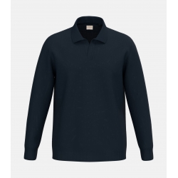HOOK Navy Blue Polo Sweater