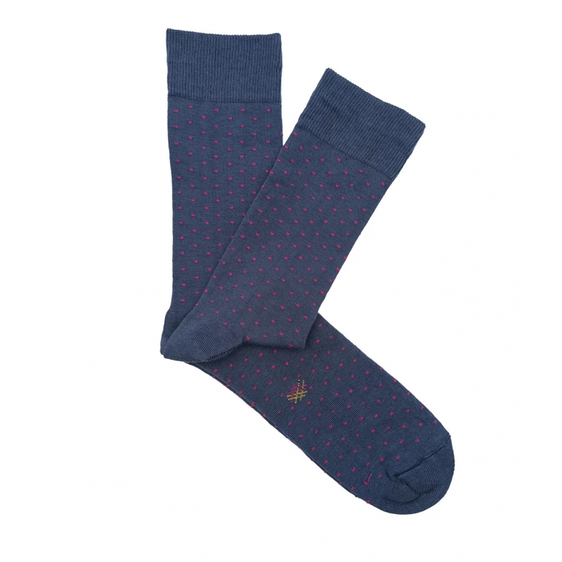 Green and Light Blue Striped Ribbed Socks