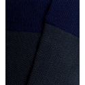 Navy and Green Herringbone Socks