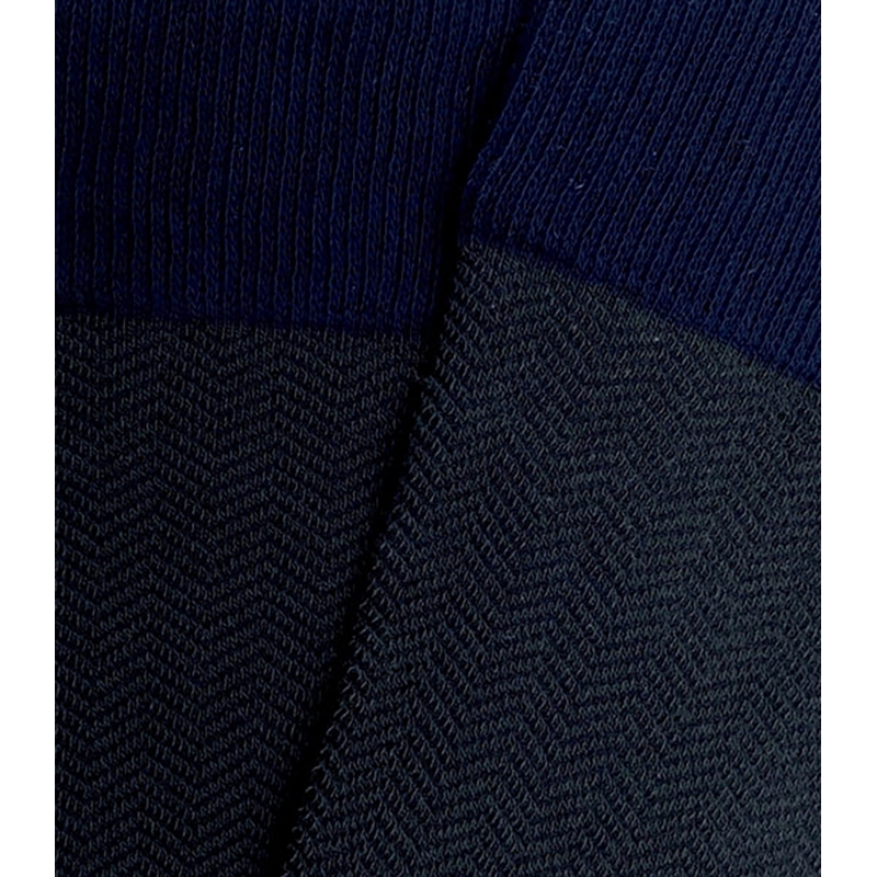 Navy and Green Herringbone Socks