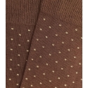 Brown and Beige Polka Dot Socks