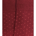 Burgundy and Scarlet Polka Dot Knee High Socks