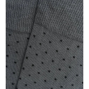 Gray and Black Polka Dot Knee High Socks