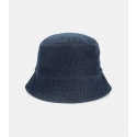 hook navy blue corduroy bucket hat
