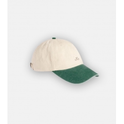 gorra hook beige y burdeos con anzuelos bordados