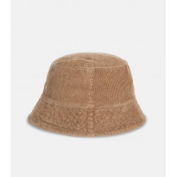 hook camel corduroy bucket hat