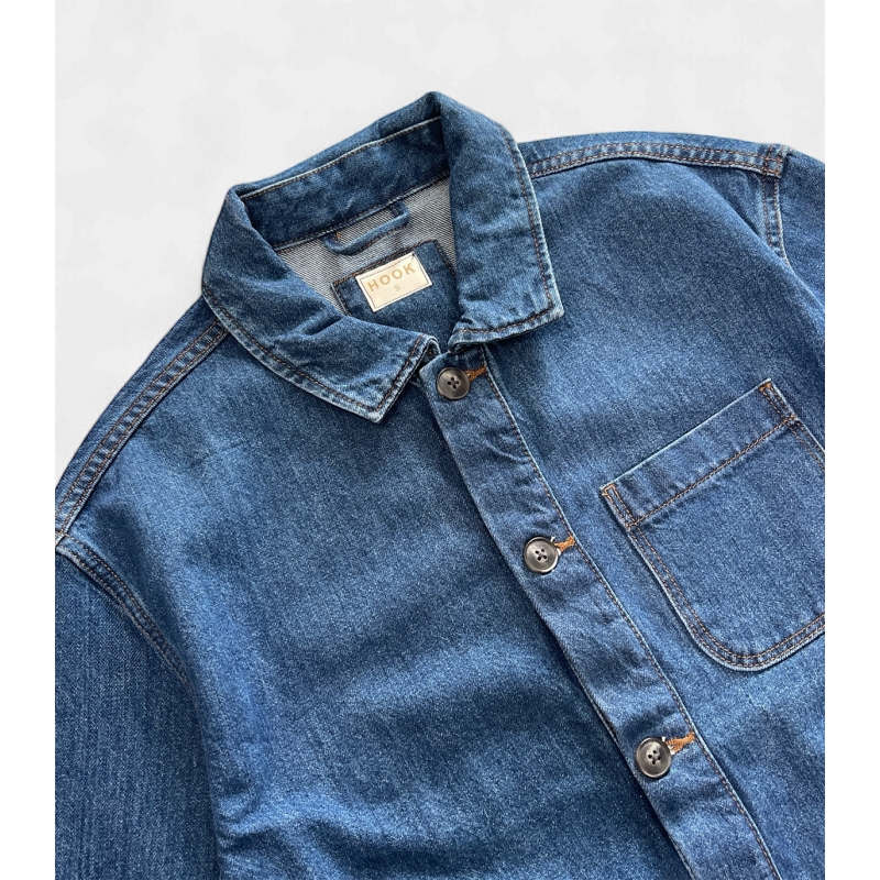 hook denim worker jacket