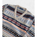 Detail Z.Hinchliffe Wool Jacquard V-Neck Sweater