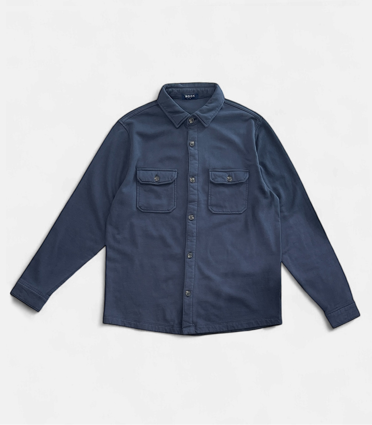 Sobrecamisa Punto Algodón Azul