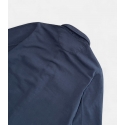 Blue Cotton Knit Overshirt
