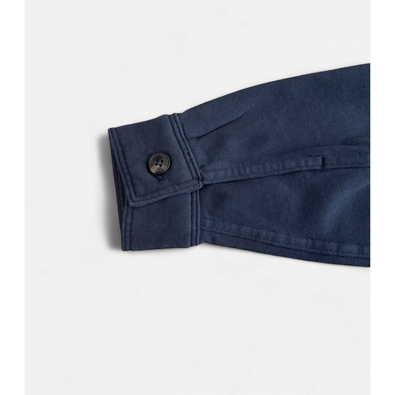 Sobrecamisa Punto Algodón Azul