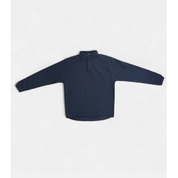 Sudadera Cuello Polo Azul