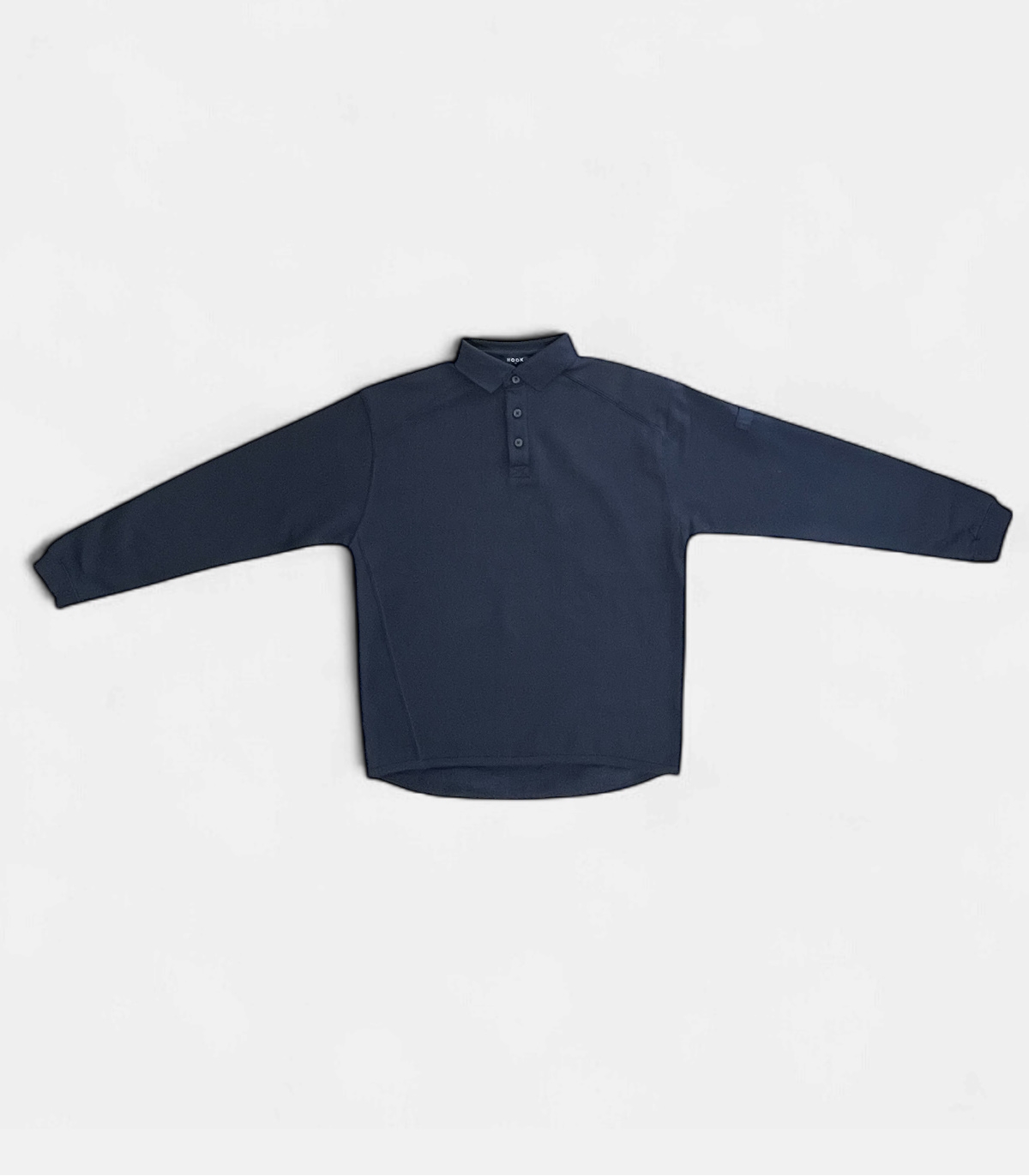 HOOK Blue Polo-Neck Sweatshirt
