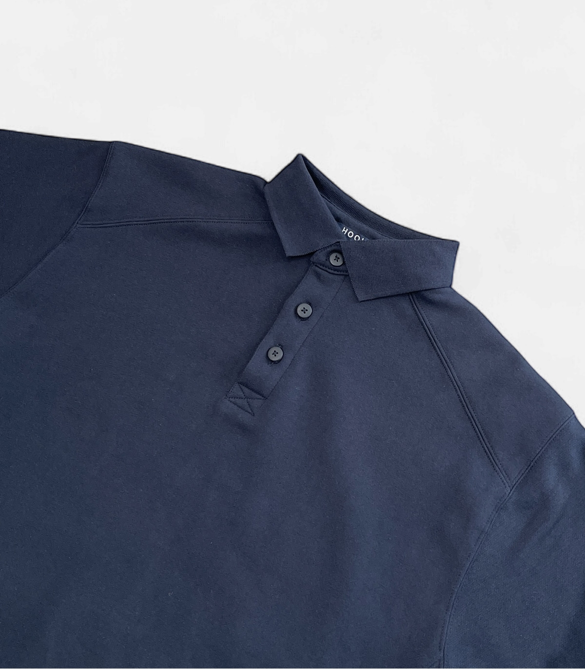 HOOK Blue Polo-Neck Sweatshirt