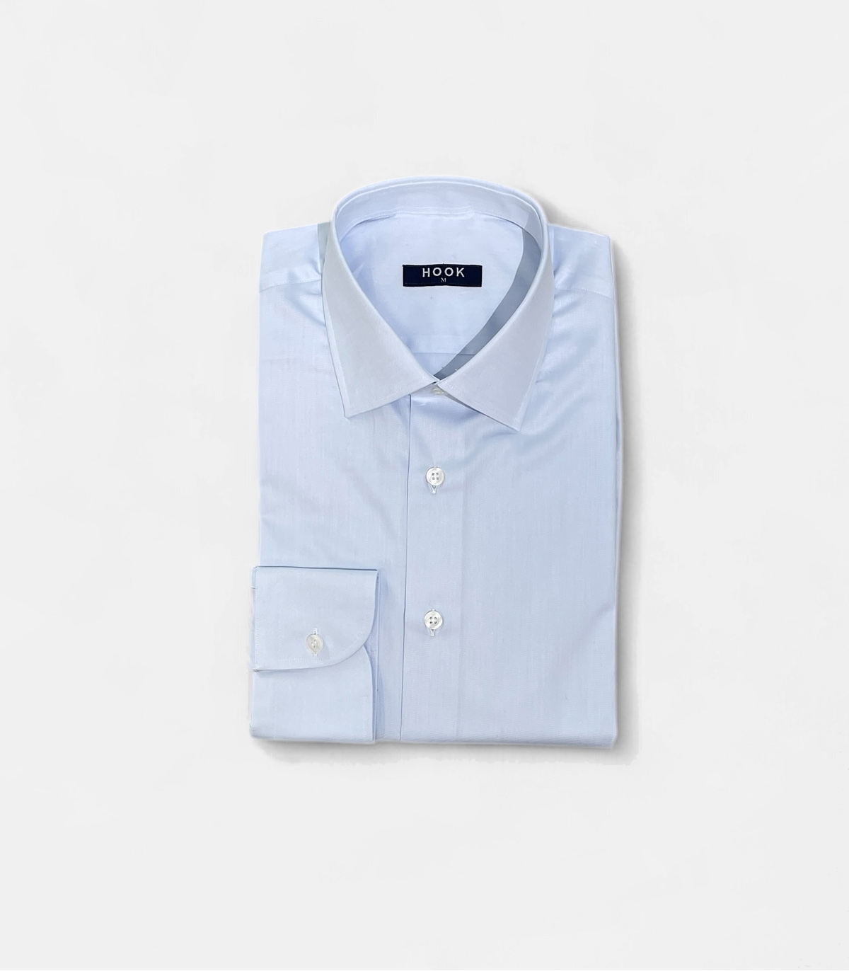 Camisa Ceremonia Puño Mixto Twill Azul