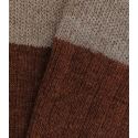 Brown and Beige Wool Socks