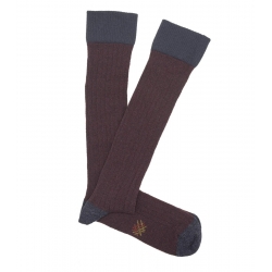 Red And Blue Wool Socks