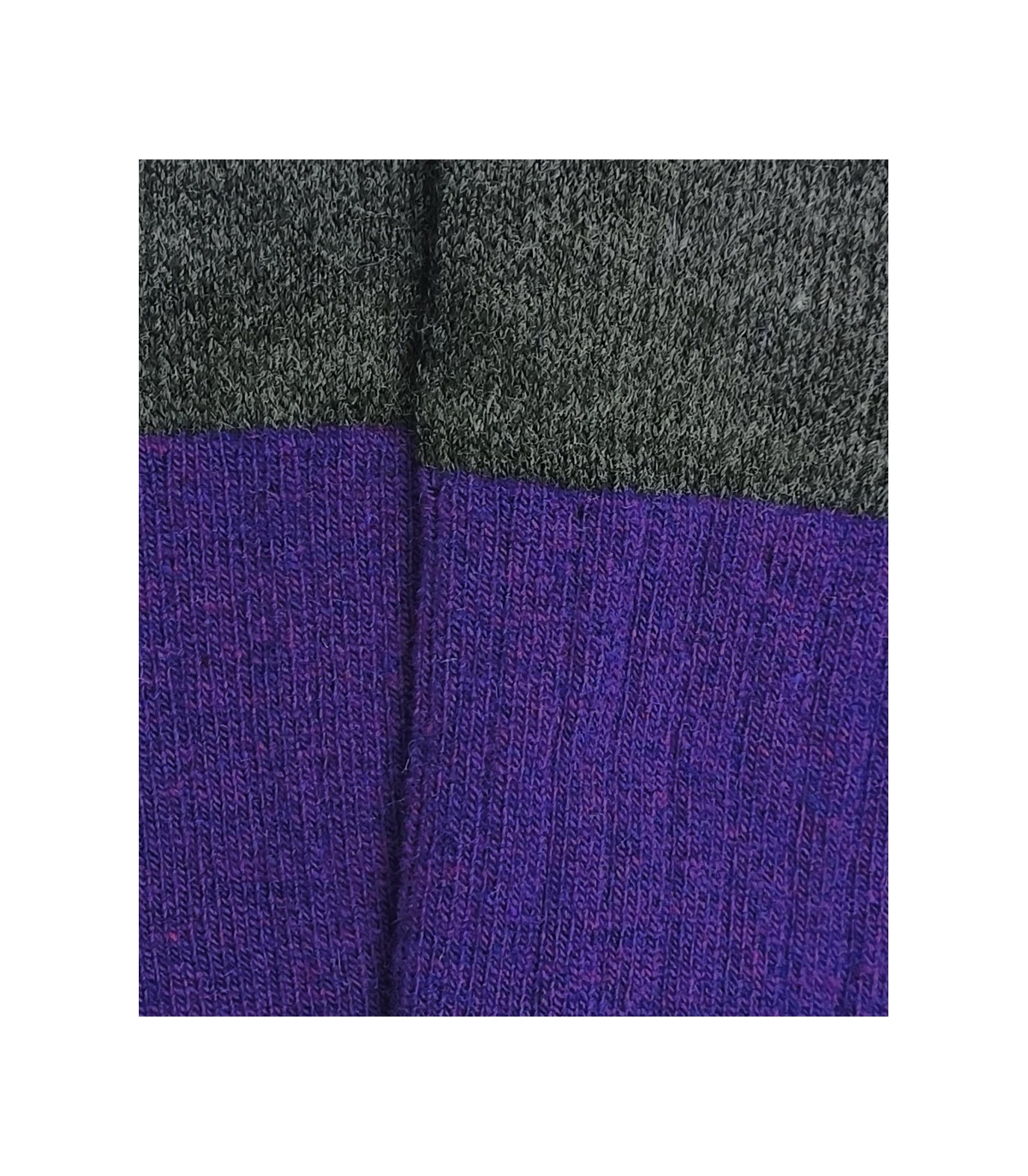 Calcetines Lana Morado y Gris
