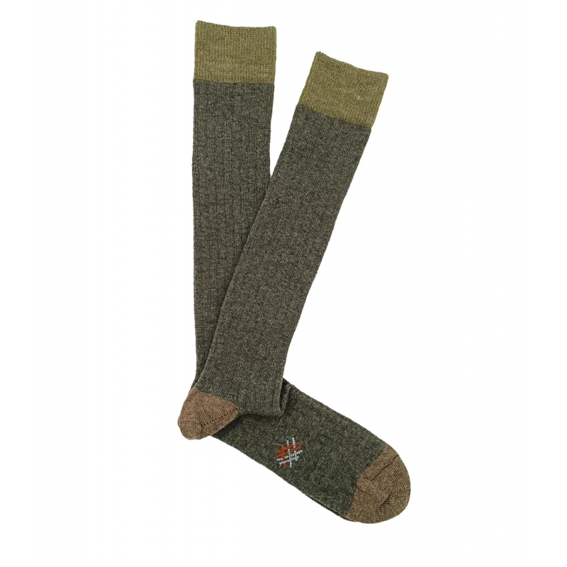 Green Wool Socks