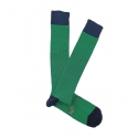 Green and Blue Wool Socks