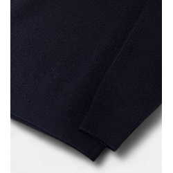 HOOK Navy Wool Quarter-Zip Pullover