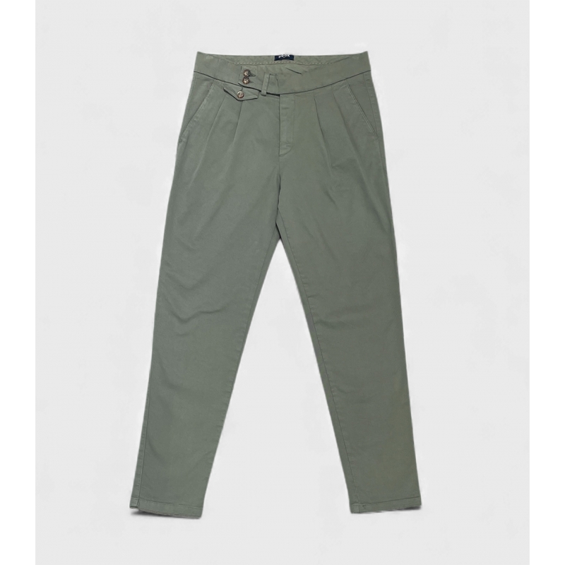 Pantalón Chino Pinzas Origin Verde HOOK