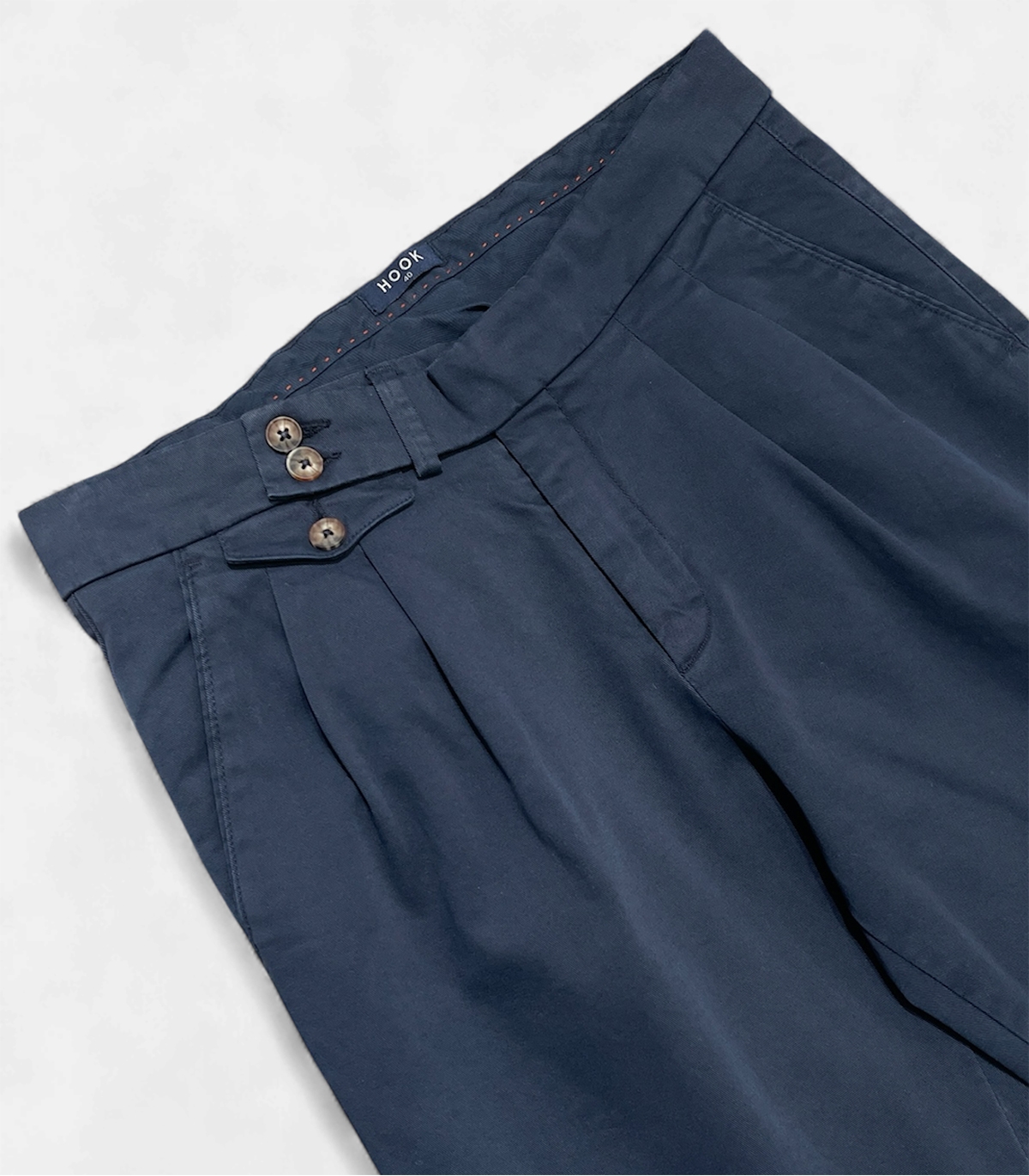 Blue Origin Pleated Chino Trousers