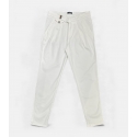 White Origin Pleated Chino Trousers
