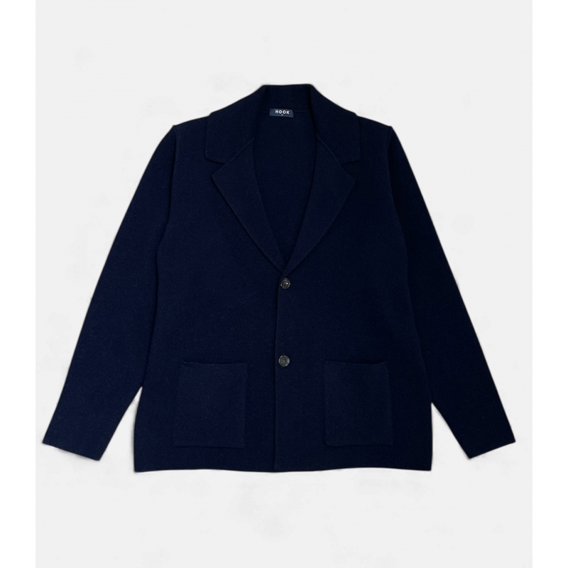 Blue Wool Tailored Jacket