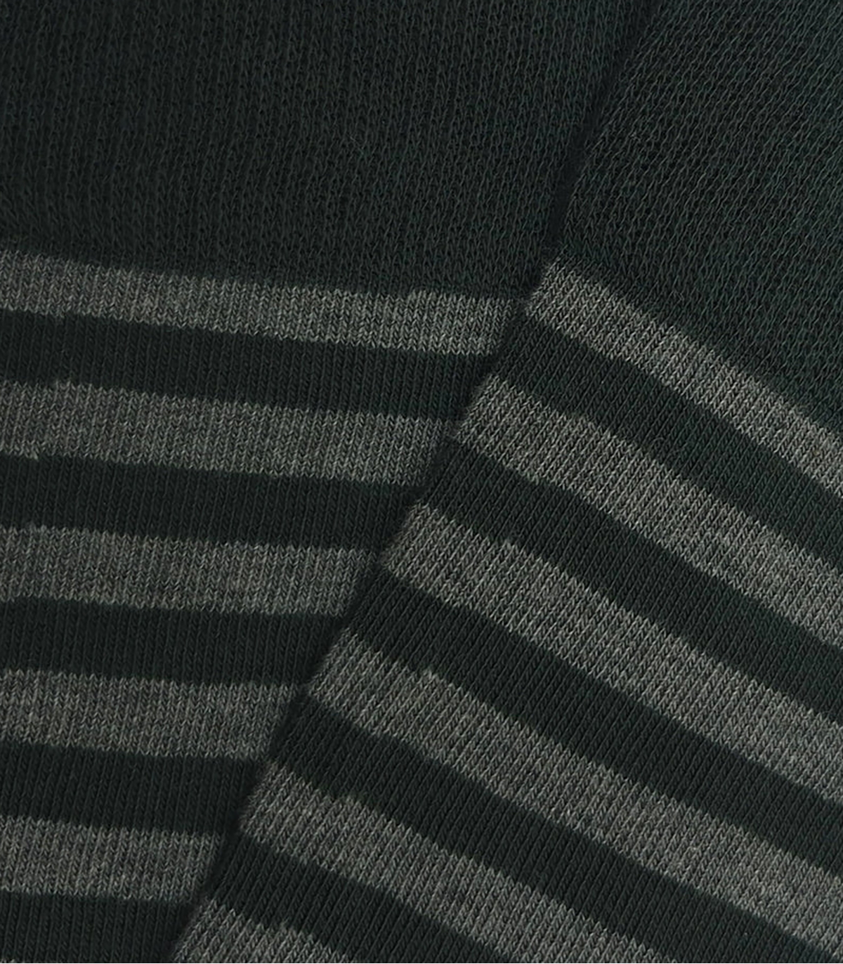 Green and Gray Striped Socks